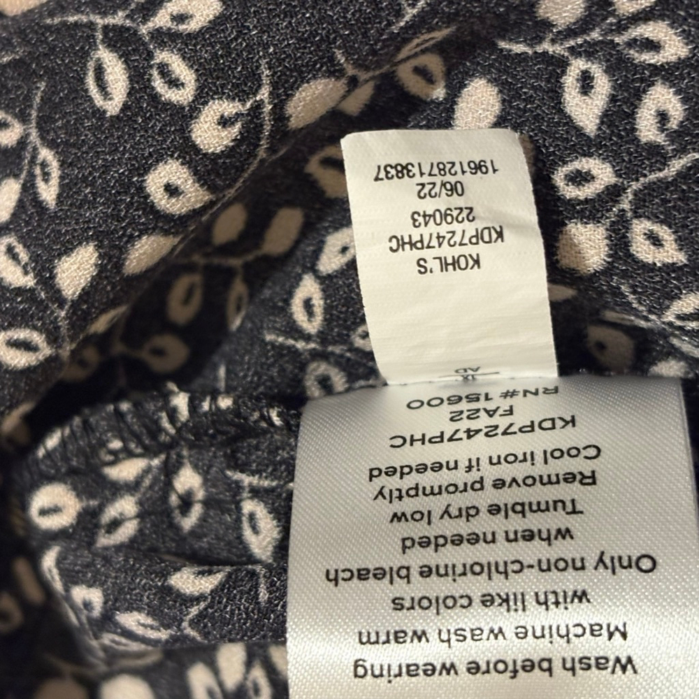 DRAPER JAMES RSVP Button-Front Knot-Waist Dress Size 1X - Picture 16 of 16